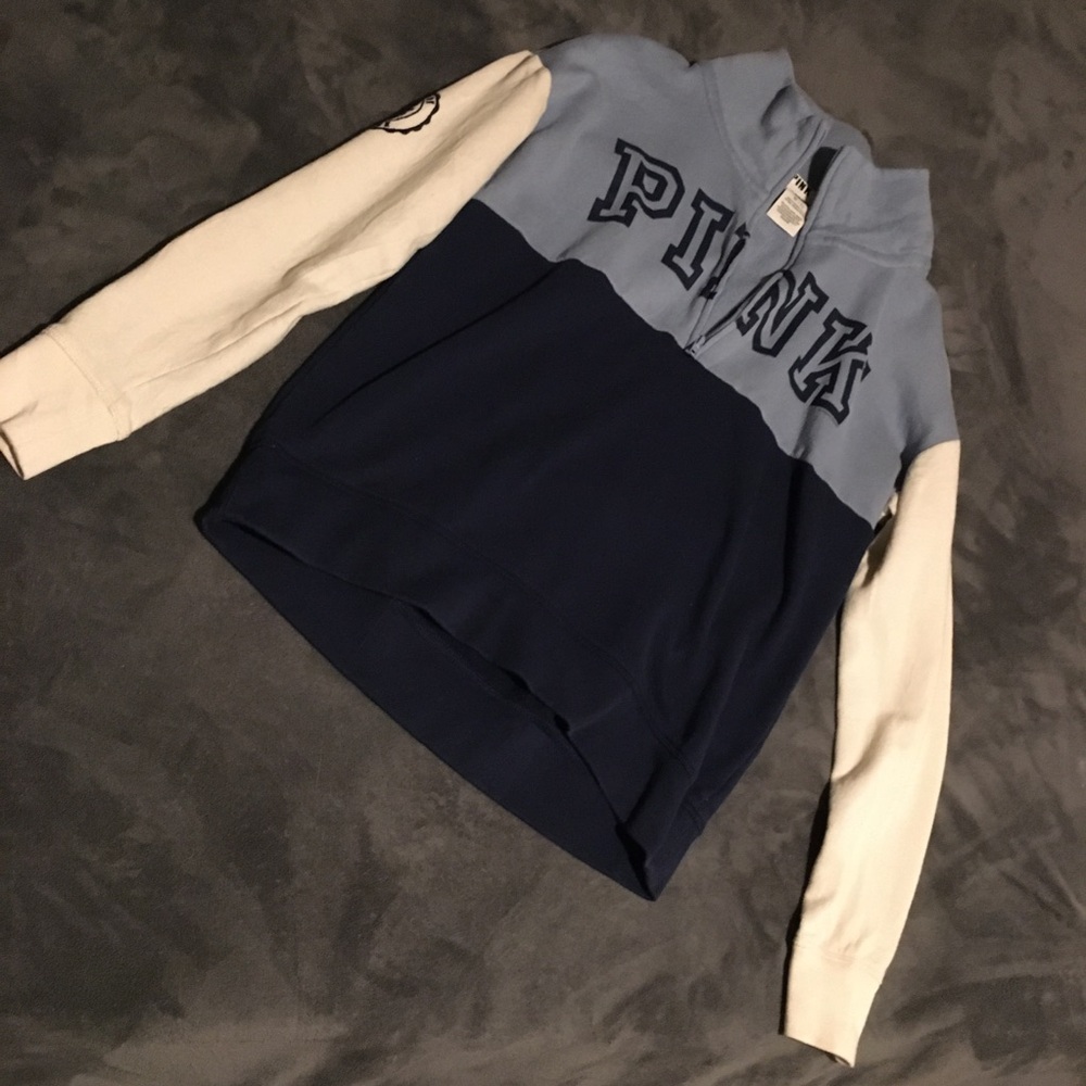 Blue and White PINK Sweatshirt